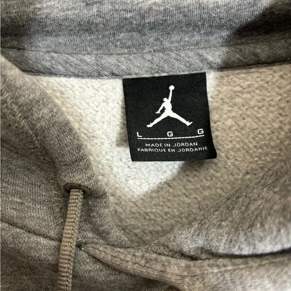 Air Jordan Grey Hoodie Size Large - Picture 5 of 8